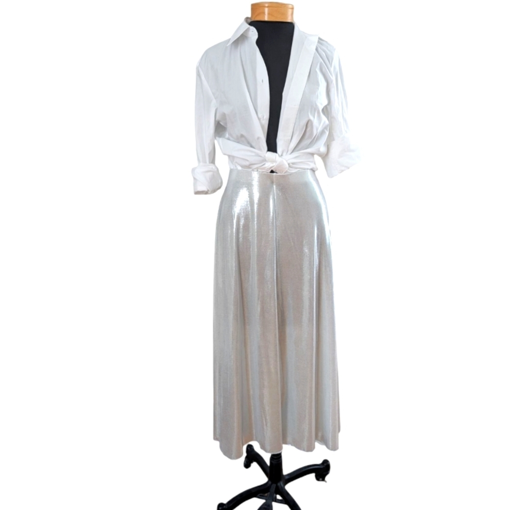 Silver A-line Skirt XS-M
